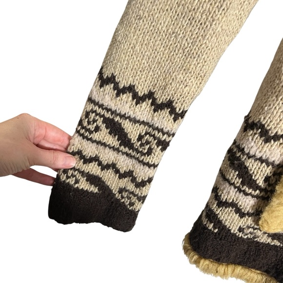 FREE PEOPLE *RARE* Eskimo Faux Fur Trim Toggle Hooded Wool Tunic Sweater - Picture 7 of 14